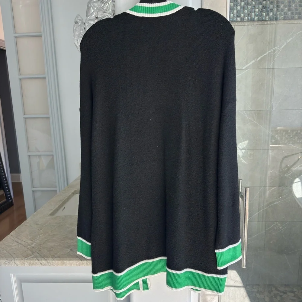 ALICE + OLIVIA BARRY OVERSIZED V-NECK CARDIGAN - Picture 9 of 10